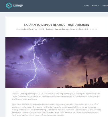 迅雷鏈攜手來電開創新模式廣受海外區塊鏈媒體好評 迅雷鏈攜手來電開創新模式廣受海外區塊鏈媒體好評