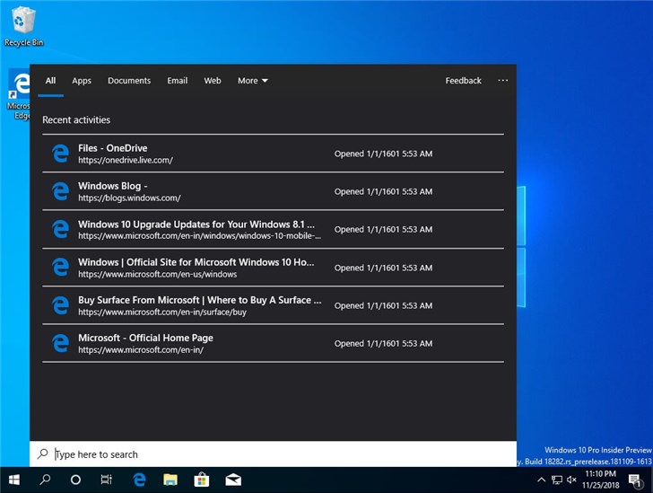 Windows 10 19H1新媒體控制和獨立搜索界面曝光 Windows 10 19H1新媒體控制和獨立搜索界面曝光