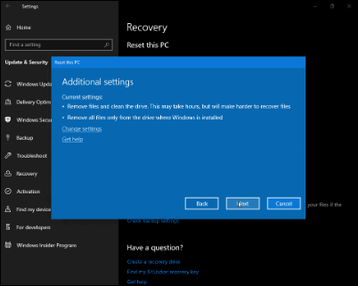 Windows 10 19H1新版18312推送：預留存儲上線、重置UI調(diào)整